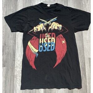 The Used Band T-Shirt Black Graphic 2010 Tour Tee Size Small Rock Metal
